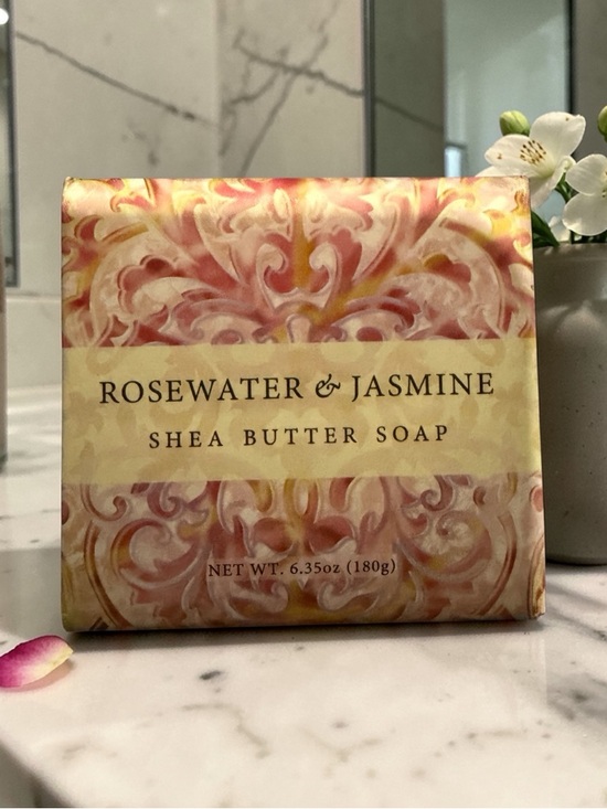 Other - Rosewater & Jasmine Shea Butter Soap 6.35 oz- Greenwich Bay Trading co.